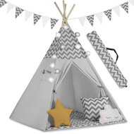 Nukido Children's tent Tepee with light - grey, 740021 - Tent for Children