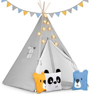 Nukido Children's tent Tepee with light - grey, 740030 - Tent for Children