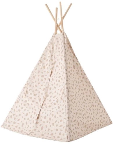 Kid's Concept teepee for children, beige with polka dots - Tent for Children - Main image