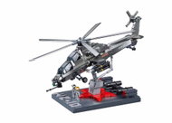 Sluban ModelBricks M38 - B1233 WZ - 10S battle helicopter with metallic finish 1:35 - Building Set