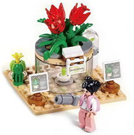 Sluban Metropolis M38 - B1373D flower exhibition - Building Set