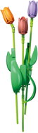 Sluban Pleyerid M38 - P8079F Three tulips – orange, salmon and purple - Building Set