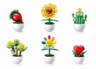 Sluban Pleyerid M38 - B1073 Flowers with eyes – display of 6 models - Building Set