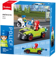 Sluban Metropolis M38 - B1217D Bandit in a car and police officer on a motorbike - Building Set