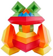 Kebo Toys Folding pyramid Wedge-it - rainbow 15 pcs - Building Set