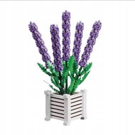 HafoToys Lavender flowers in a pot, 1204 pieces - Building Set