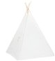 Children's teepee with storage bag peachskin PE white 120x120x150 cm - Tent for Children