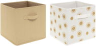Atmosphera for Kids Úložné boxy na hračky Slunce, okrové 2 ks - Úložný box