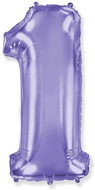 Balloon foil numbers purple - lilac 102 cm - 1 - Inflatable Balloon