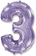 Balón foliový číslice fialová - lila 102 cm - 3 - Inflatable Balloon