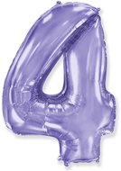 Balloon foil numbers purple - lilac 102 cm - 4 - Inflatable Balloon