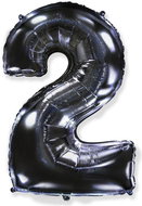 Balloon foil numerals black 102 cm - 2 - Inflatable Balloon