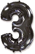 Balloon foil numerals black 102 cm - 3 - Inflatable Balloon