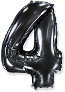 Balón foliový číslice černá - black 102 cm - 4 - Inflatable Balloon