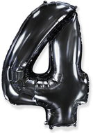 Balloon foil numerals black 102 cm - 4 - Inflatable Balloon
