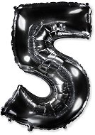 Balón foliový číslice černá - black 102 cm - 5 - Inflatable Balloon