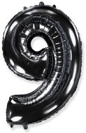 Balloon foil numerals black 102 cm - 9 - Inflatable Balloon
