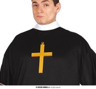 Neck cross priest 23 cm - Costume Accessory