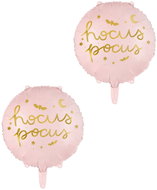 PARTYDECO Foil balloon Hocus pocus, pink, 2 pcs - Balloons