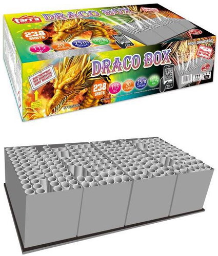 Tarra Profi composite fireworks draco-box 238 shots - Fireworks - Main image