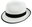 Godan Gangster Hat - White Mafioso with Black Belt