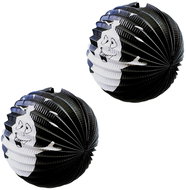 RAPPA Ghost lantern, diameter 25 cm, Halloween, 2 pcs - Chinese Lantern
