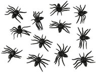 RAPPA Decoration spiders, Halloween, 6 cm , 12 pcs - Decoration