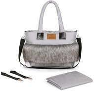 HappyBee Bag with fur Trinity grey - Pram Bag
