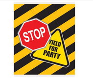 UNIQUE Building/construction site, plastic, 24 pieces - Gift Bag