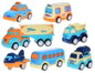 Microtrading Vehicles 6,5-14 cm reverse/inertia 7 pcs - Toy Car for Toddlers