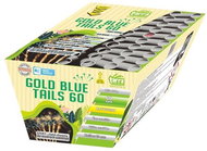 Tarra Fireworks - battery of gold blue tails 60 shots - green line - silent Tarra Fireworks - Fireworks