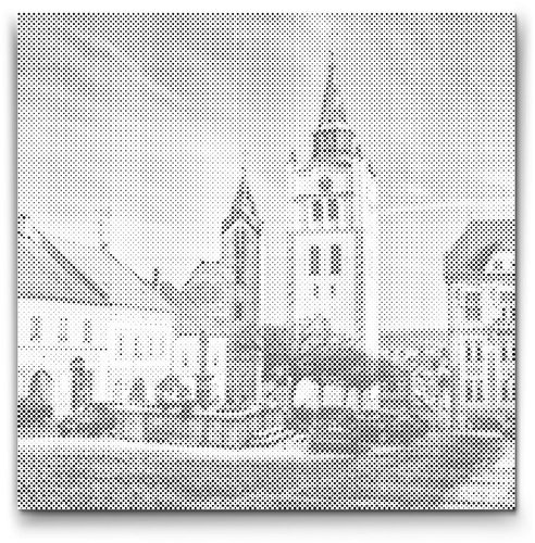 Painting Queens Vimperk, 50 × 50 cm, with frame - Dotting - Main image