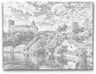 Painting Queens Rosenberg Castle 2, 40 × 60 cm, with frame - Dotting