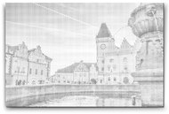 Painting Queens Camp, 40 × 60 cm, with frame - Dotting