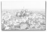 Painting Queens City view of Mikulov, 40 × 60 cm, with frame - Dotting