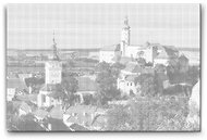 Painting Queens Mikulov 2, 40 × 60 cm, bez rámu - Tečkování