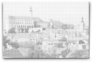 Painting Queens Mikulov Castle, 40 × 60 cm, unframed - Dotting