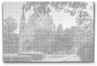 Painting Queens Breclav Church of the Visitation of the Virgin Mary 2, 40 × 60 cm, with frame - Dotting