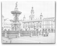 Painting Queens Premysl Otakar II Square, 40 × 50 cm, unframed - Dotting