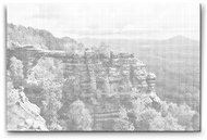 Painting Queens Pravčická brána, 40 × 60 cm, unframed - Dotting