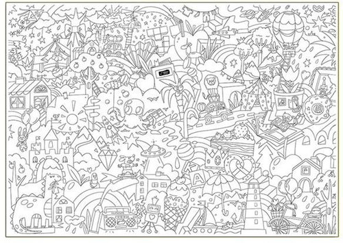 Dream World size L - Colouring Book - Main image