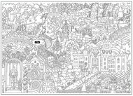 Czech castles size L - Colouring Book