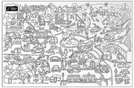 Cars in the city size L - Colouring Book
