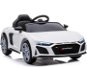 Electric car of the Audi R8 Spyder, White - Children's Electric Car