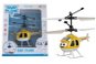 FM-Electrics Mini helikoptéra žltá ovládaná pohybom ruky a diaľkovým ovládačom - RC vrtuľník na ovládanie