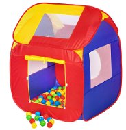 Dětský domeček stan s 200 míčky barevný - Dětský stan