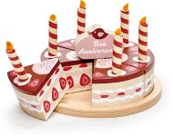 Tender Leaf Dřevěný čokoládový dort Chocolate Birthday Cake - Potraviny do detskej kuchynky