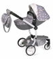 DeCuevas 81435 Modern Sports Pram for Dolls 3in1 with Bag SKY 2020 - Doll Stroller