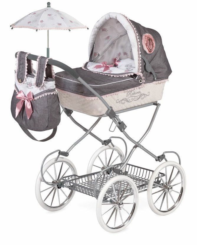 DeCuevas 81031 Collapsible Pram for Dolls With Bag and Accessories Reborn 2019 Doll Stroller Alza.cz