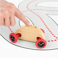 Trihorse Natural Finger Car with Racing Tracks - Toy Car